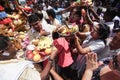 Thaipusam festival at Georgetown, Penang, Malaysia.